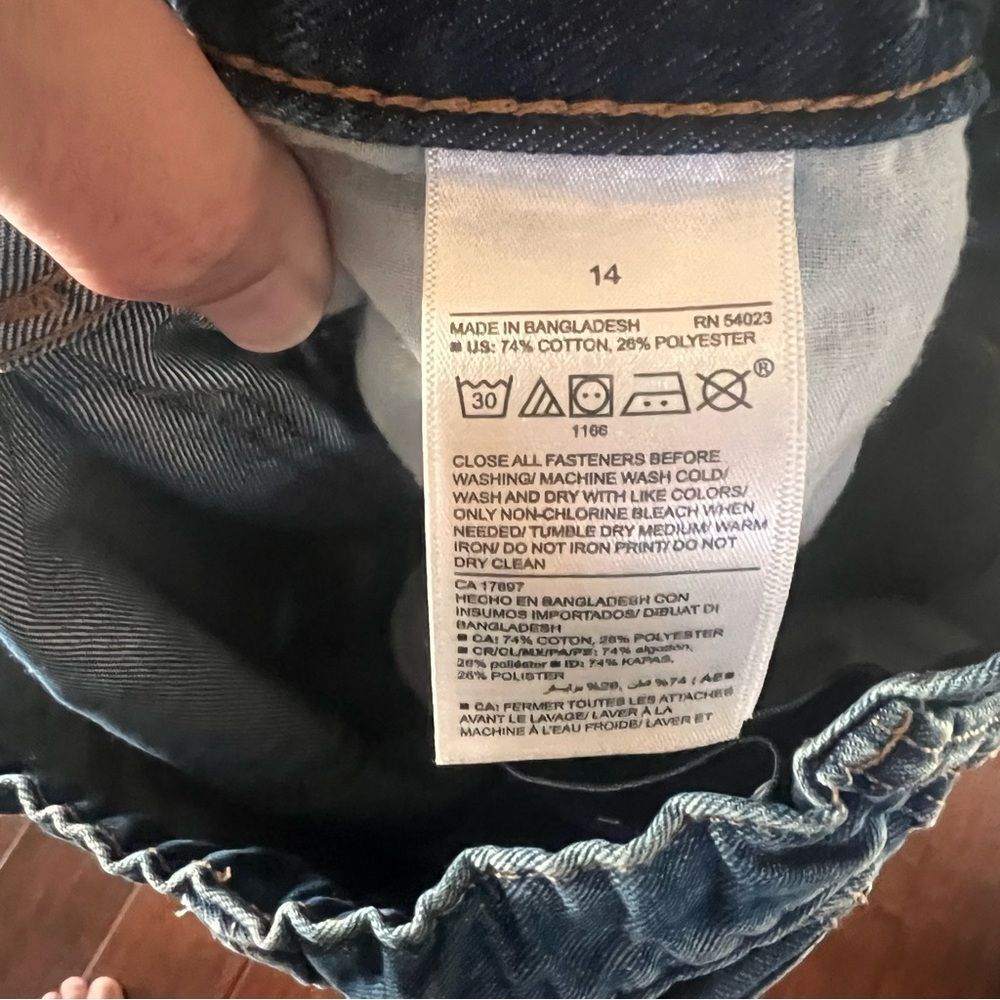Old Navy Kids Boys Blue Skinny Jeans Size 14 - Picture 4 of 6